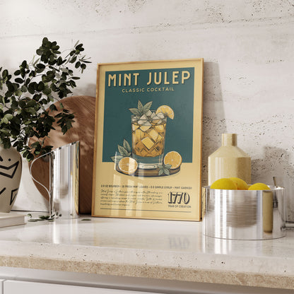 Mint Julep - Classic Cocktail Poster