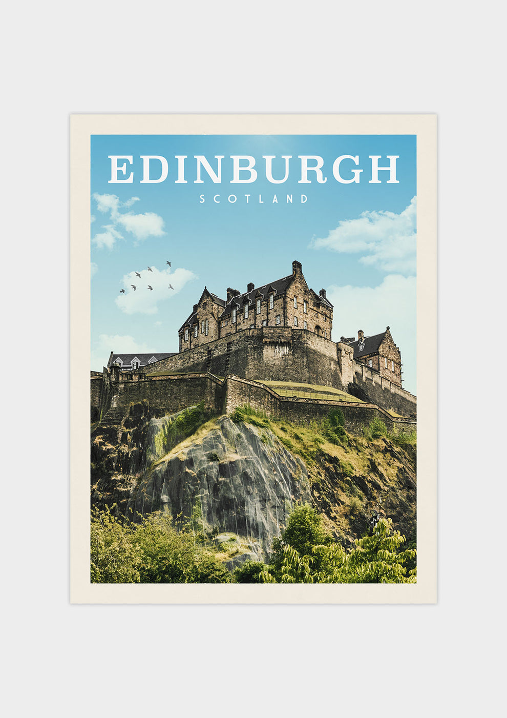 Edinburgh, Scotland Vintage Wall Art Travel Poster | Vintaprints