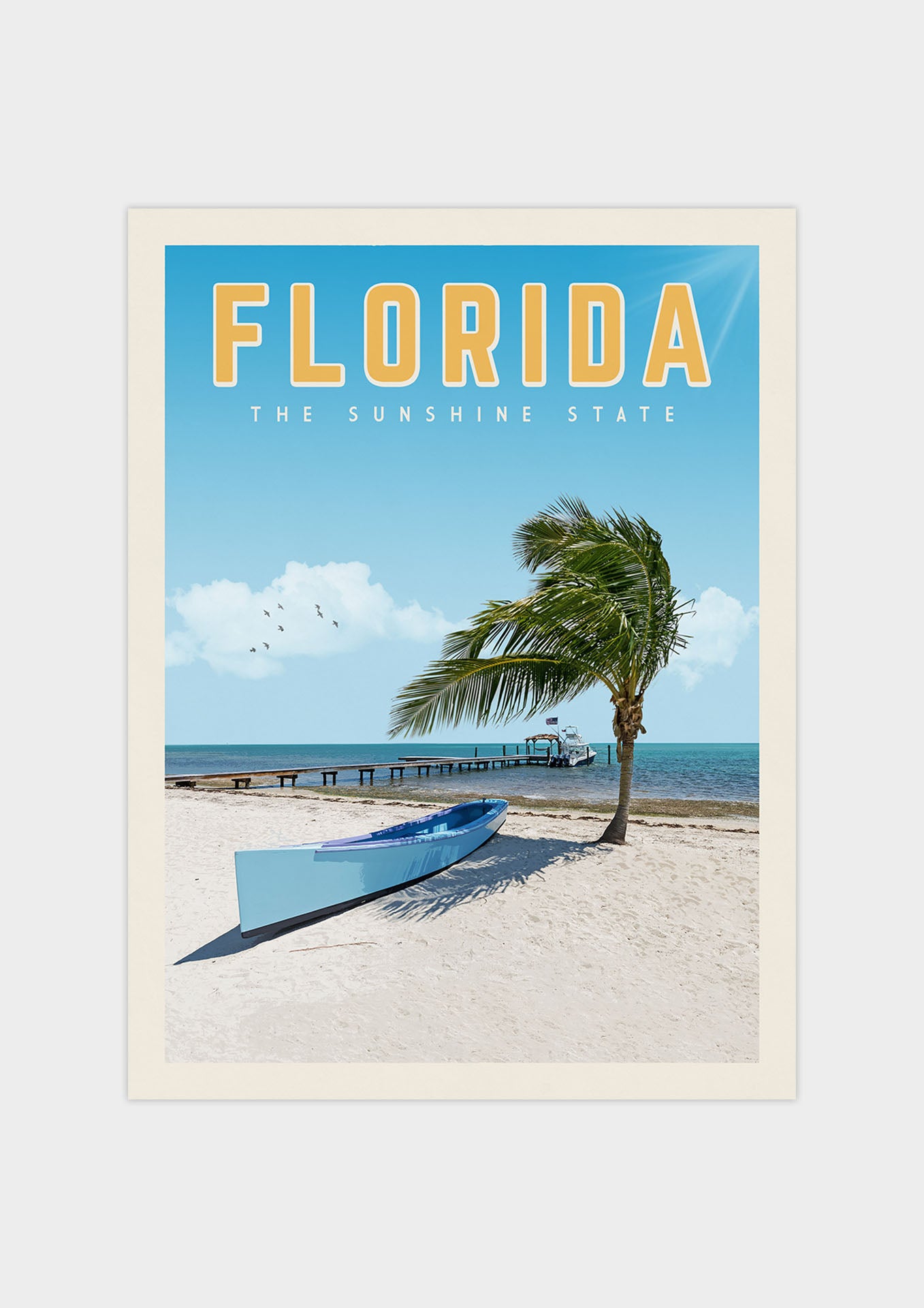 Florida Vintage Wall Art Travel Poster | Vintaprints