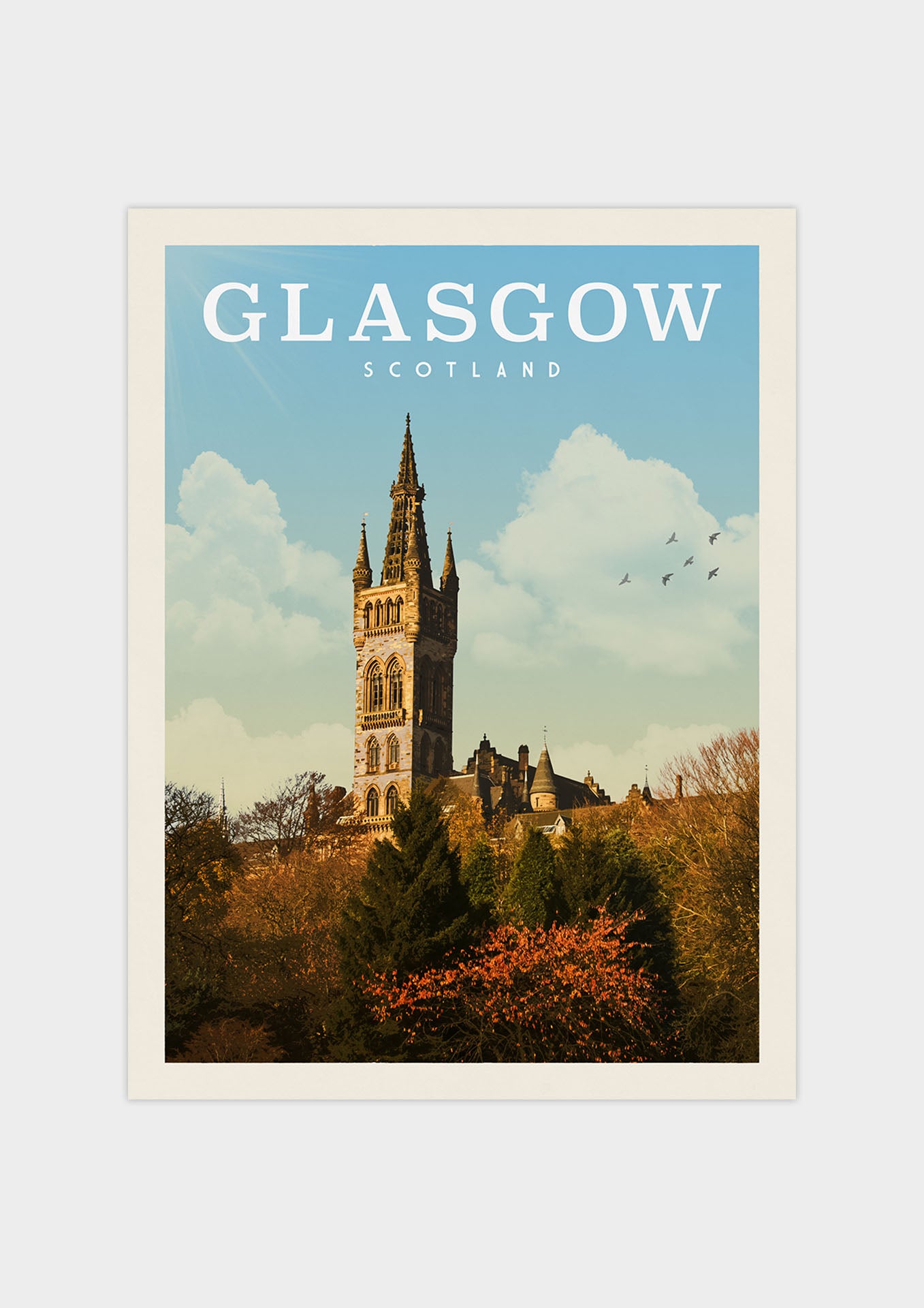 Glasgow, Scotland - Vintage Travel Print - Vintaprints