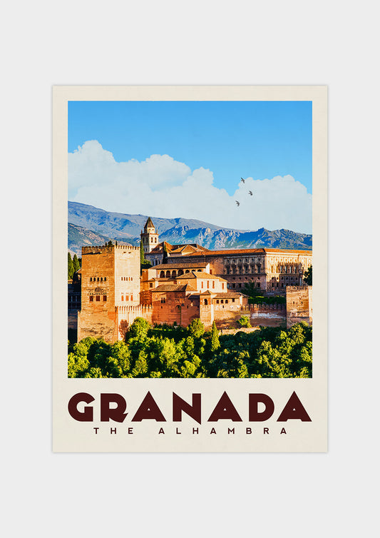 Granada, Spain - Vintage Travel Print - Vintaprints
