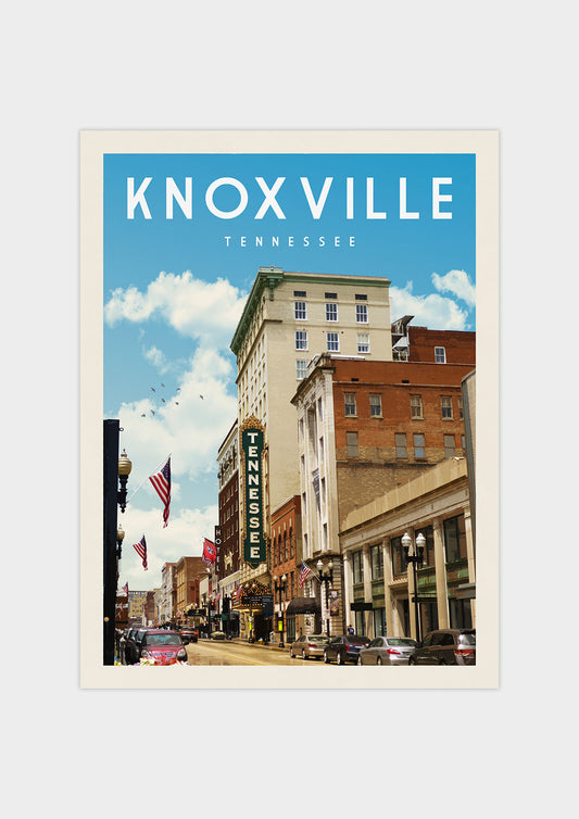 Knoxville, Tennessee Vintage Wall Art Travel Poster | Vintaprints