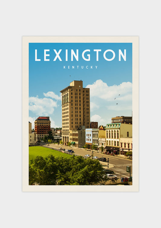 Lexington, Kentucky Vintage Wall Art Travel Poster | Vintaprints