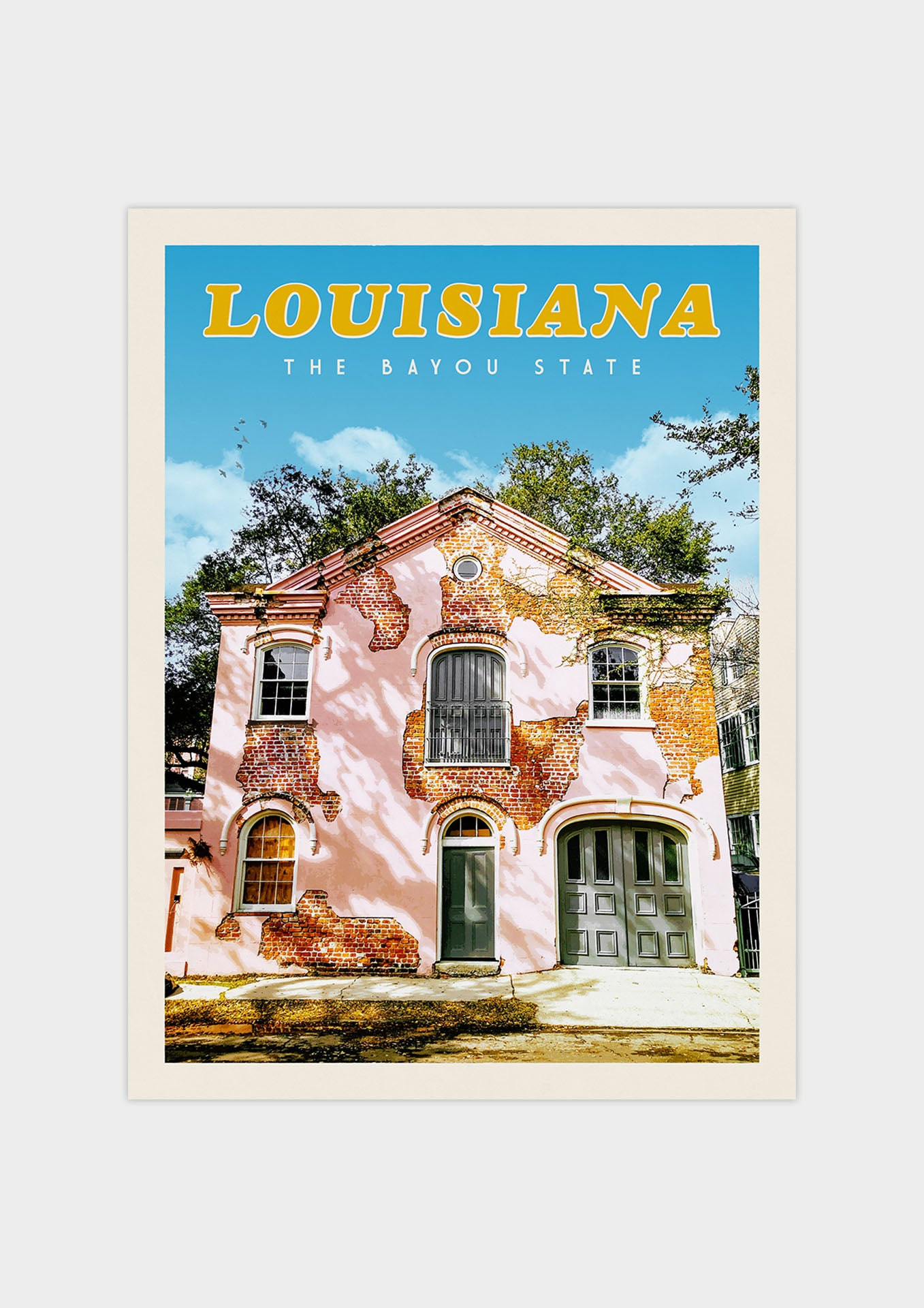 Louisiana Vintage Wall Art Travel Poster | Vintaprints