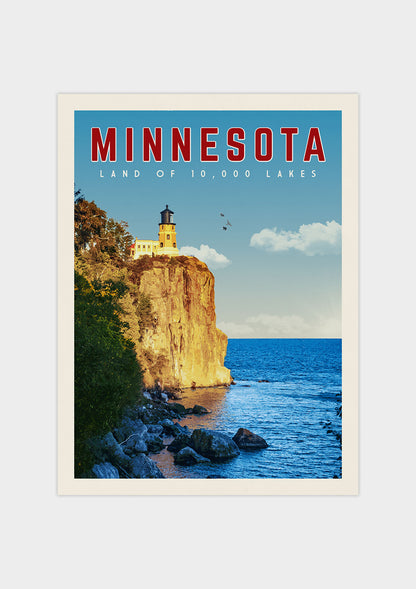 Minnesota Vintage Wall Art Travel Poster | Vintaprints