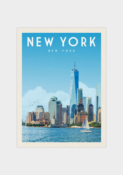 New York, New York Vintage Wall Art Travel Poster | Vintaprints