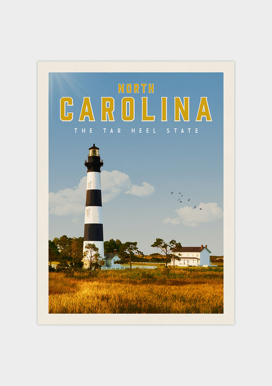 North Carolina - Vintage Travel Print - Vintaprints