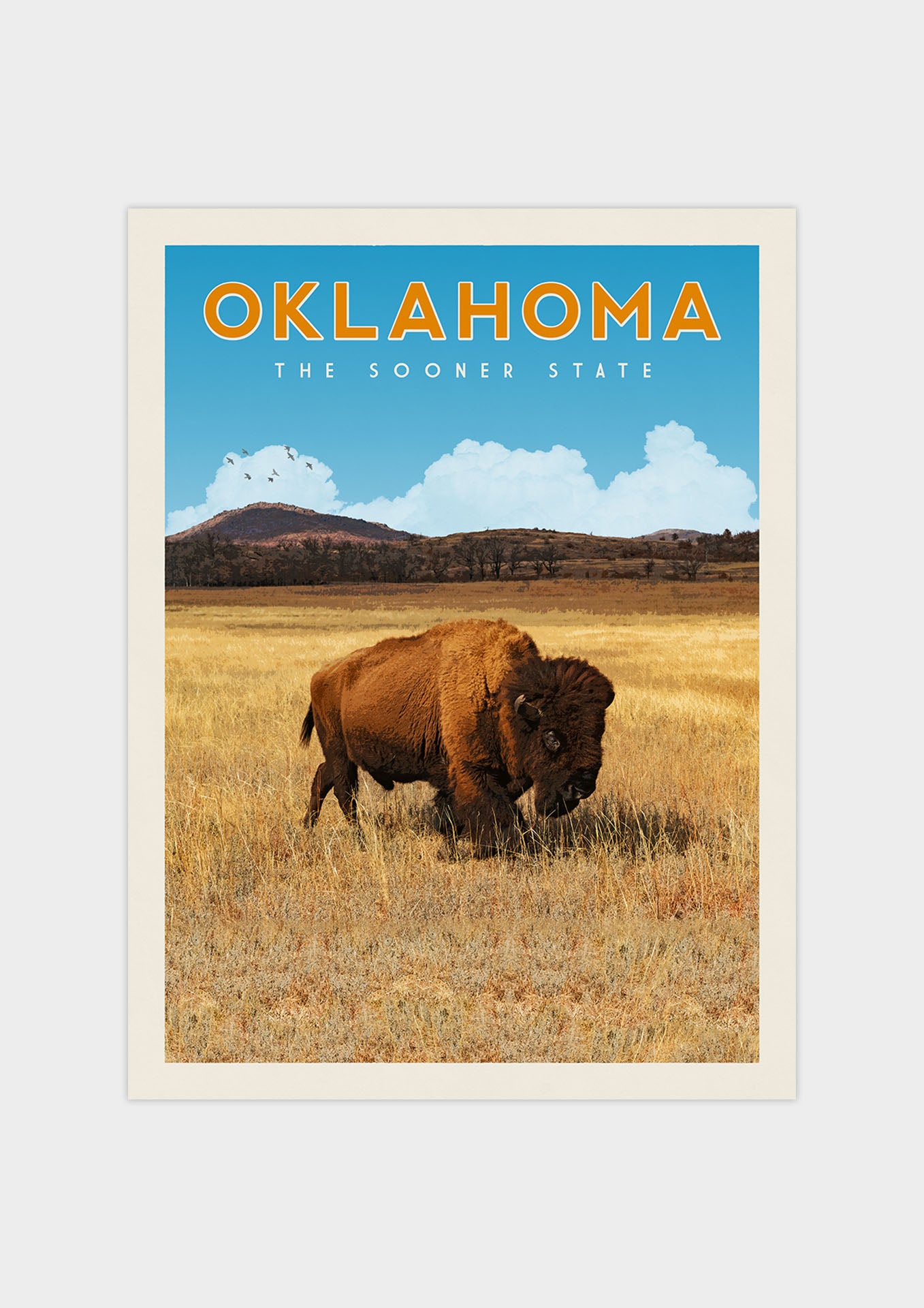 Oklahoma Vintage Wall Art Travel Poster | Vintaprints