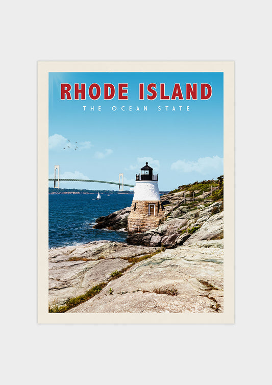 Rhode Island Vintage Wall Art Travel Poster | Vintaprints