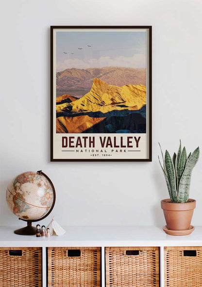 Death Valley Minimalist National Park Poster
