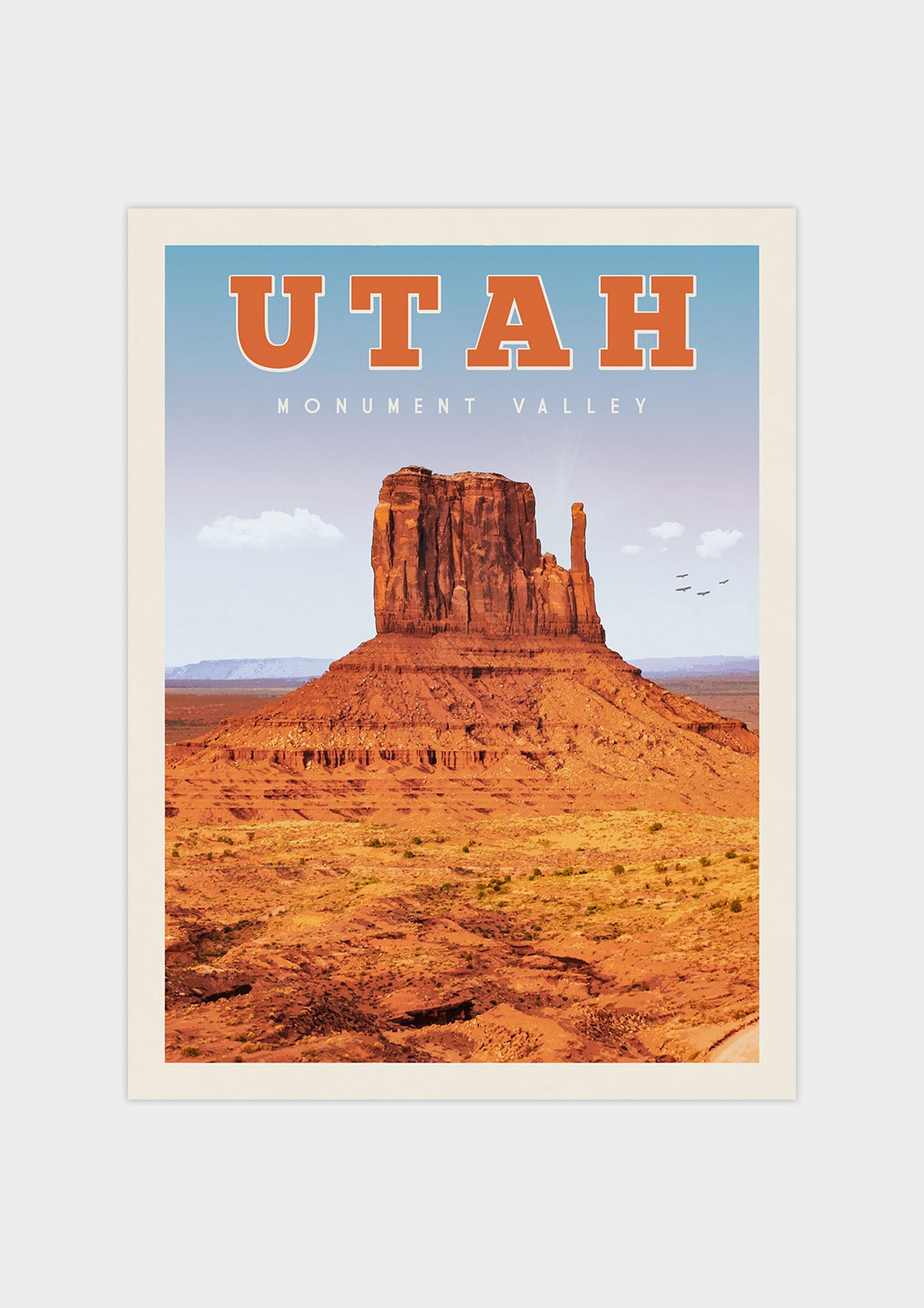 Utah Vintage Wall Art Travel Poster | Vintaprints