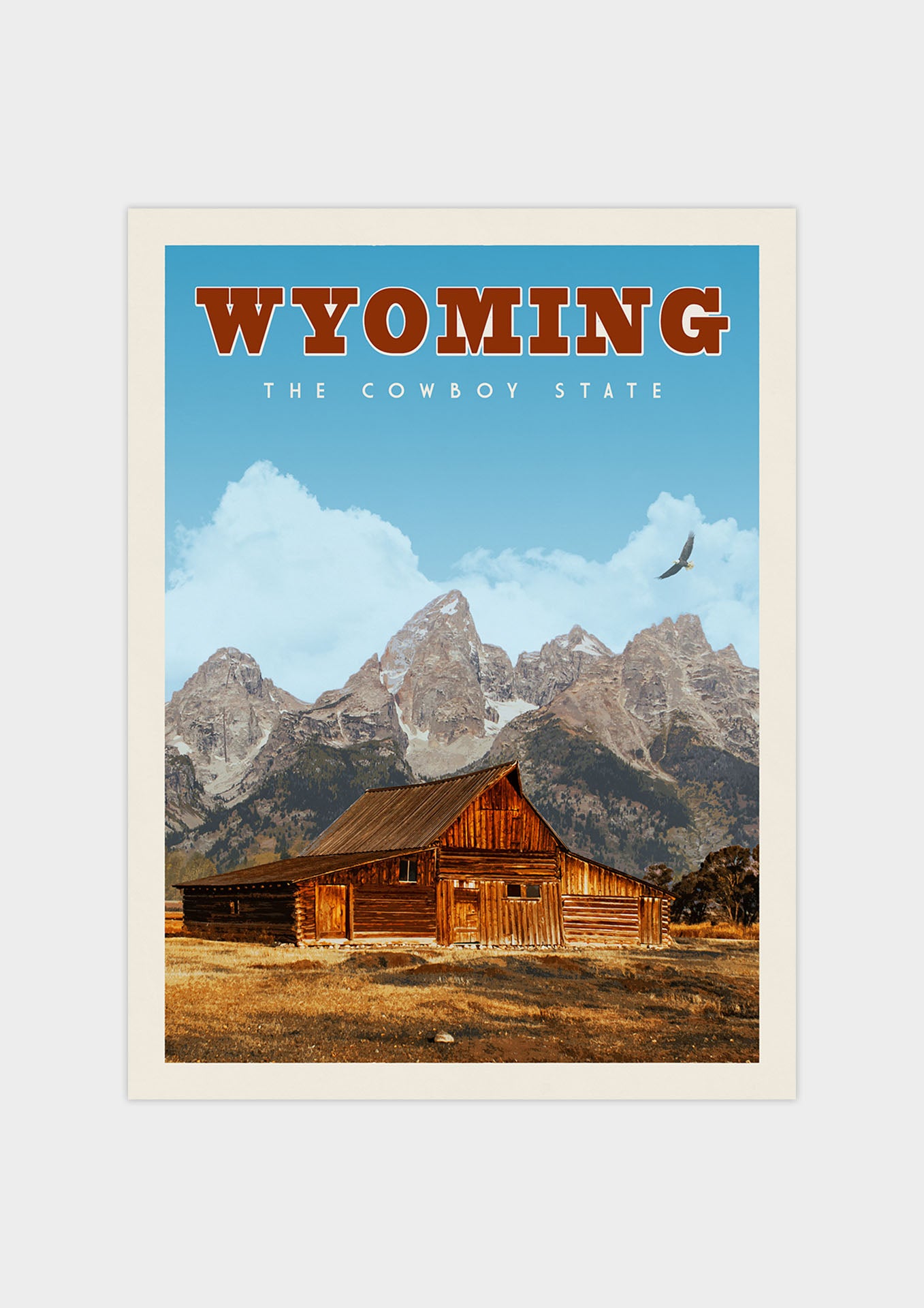 Wyoming Vintage Wall Art Travel Poster | Vintaprints