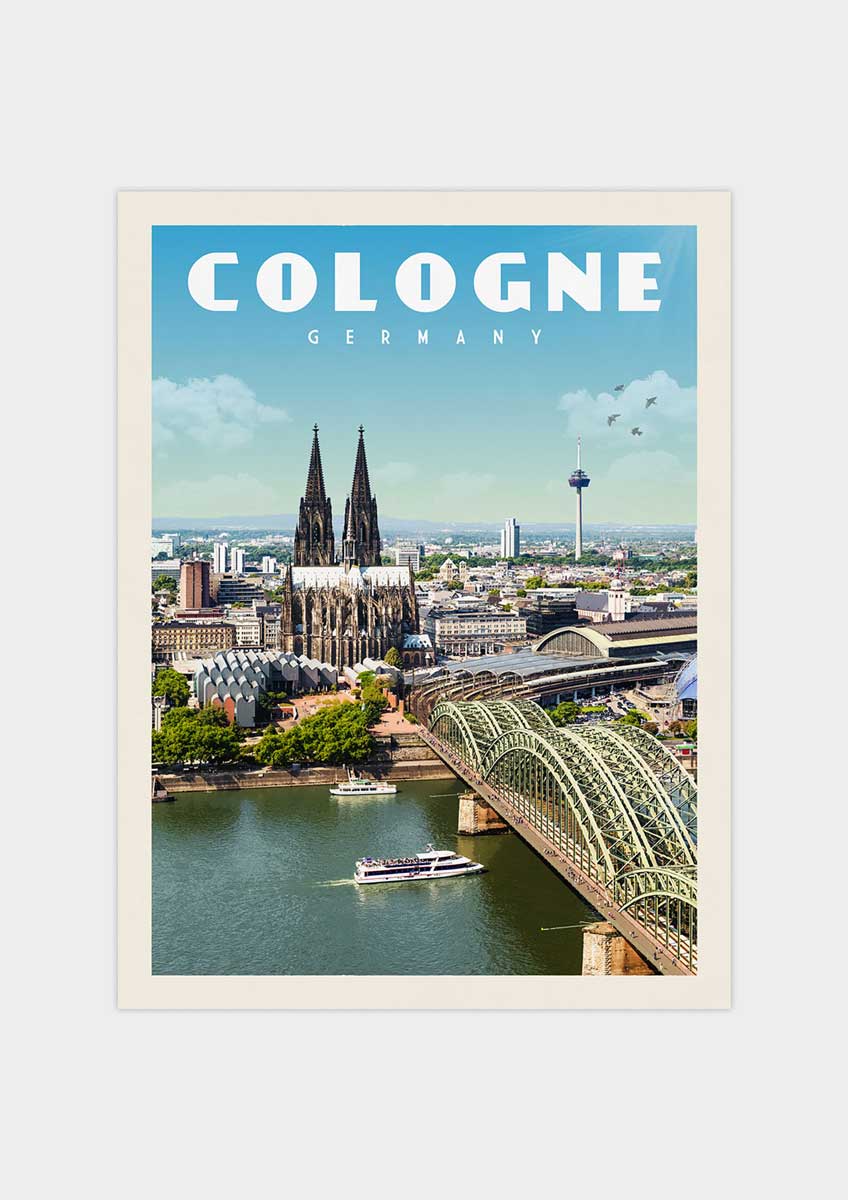 Cologne, Germany - Vintage Travel Print - Vintaprints