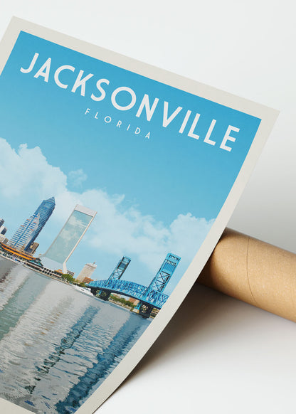 Jacksonville, Florida - Vintage Travel Print - Vintaprints