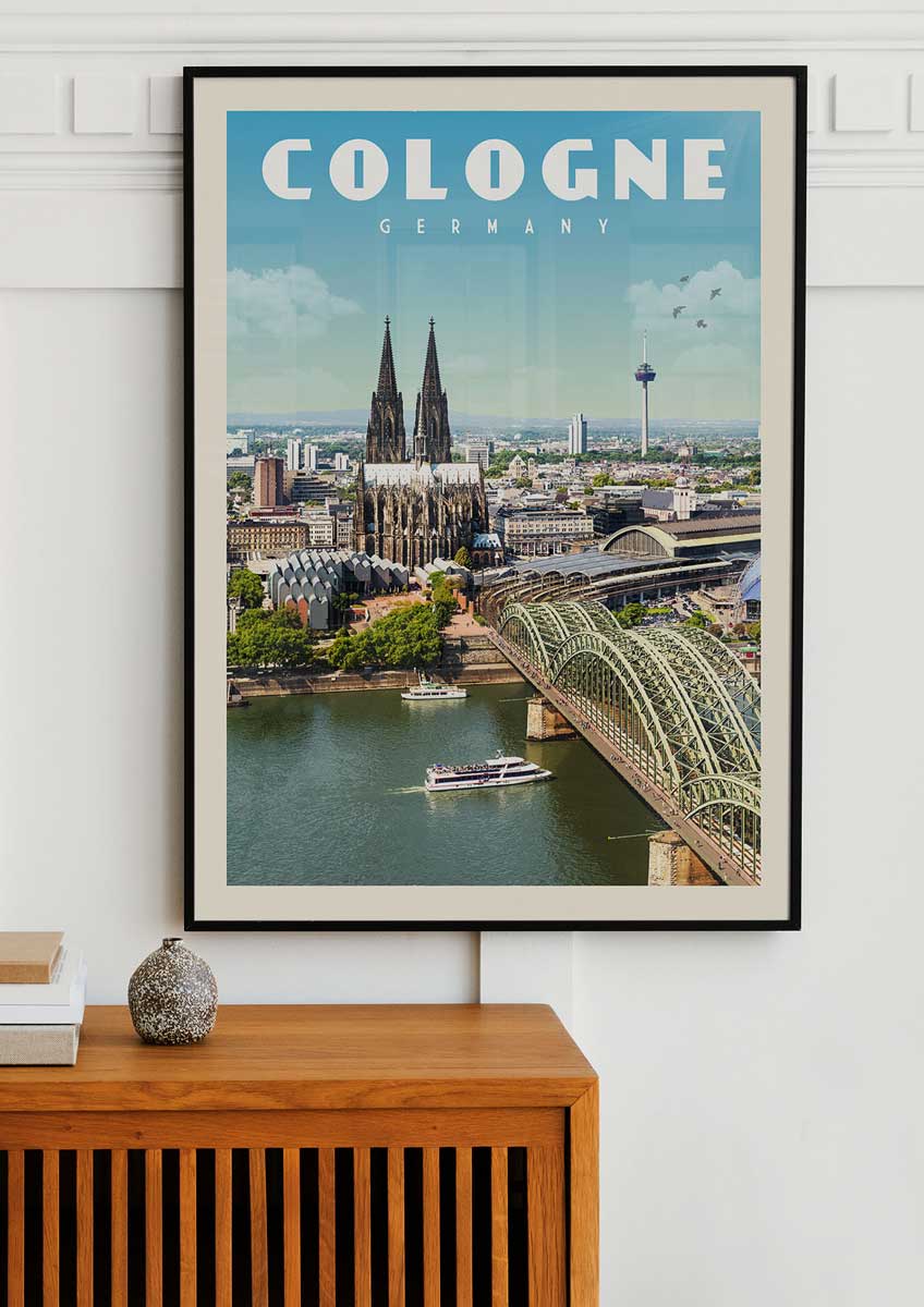 Cologne, Germany - Vintage Travel Print - Vintaprints