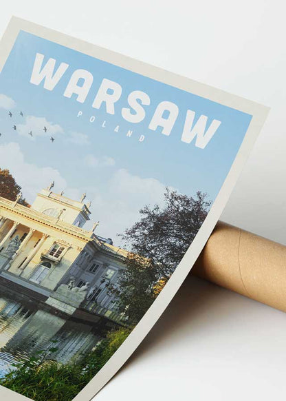 Warsaw, Poland - Vintage Travel Poster