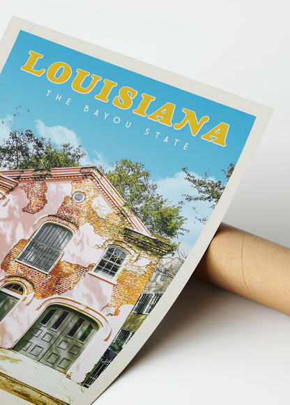 Louisiana - Vintage Travel Print - Vintaprints