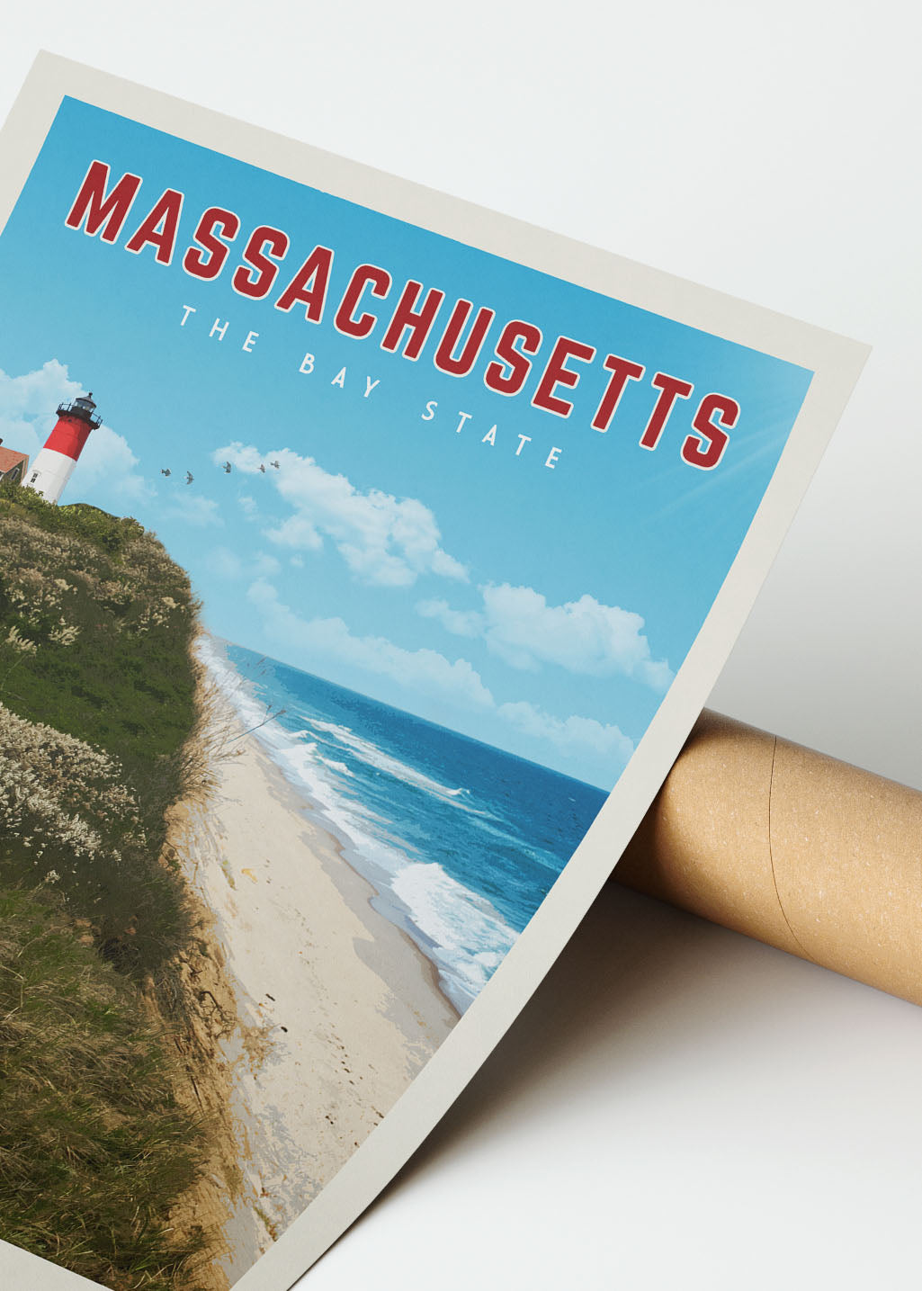 Massachusetts - Vintage Travel Poster