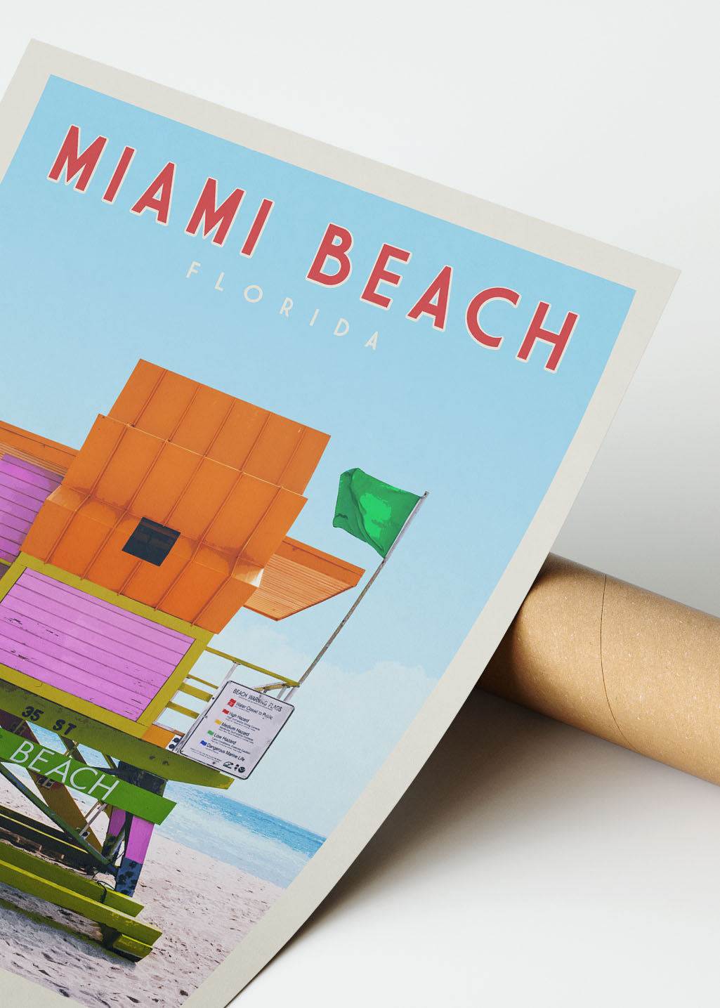 Miami, Florida - Vintage Travel Print - Vintaprints