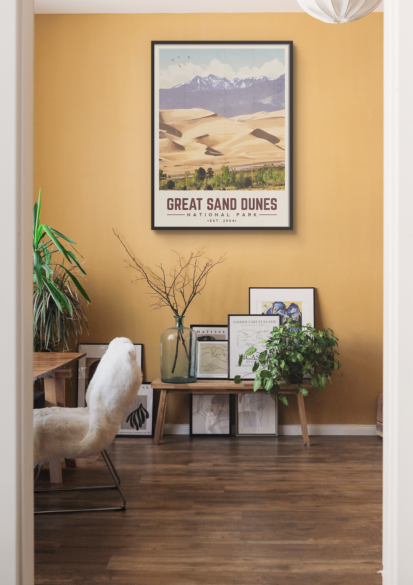 Great Sand Dunes National Park - Minimalist Travel Print