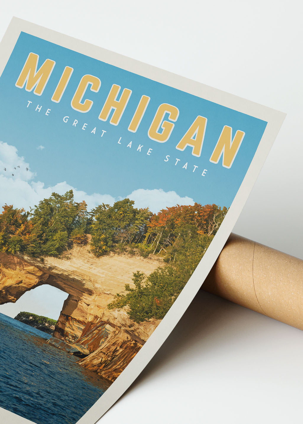 Michigan - Vintage Travel Print - Vintaprints