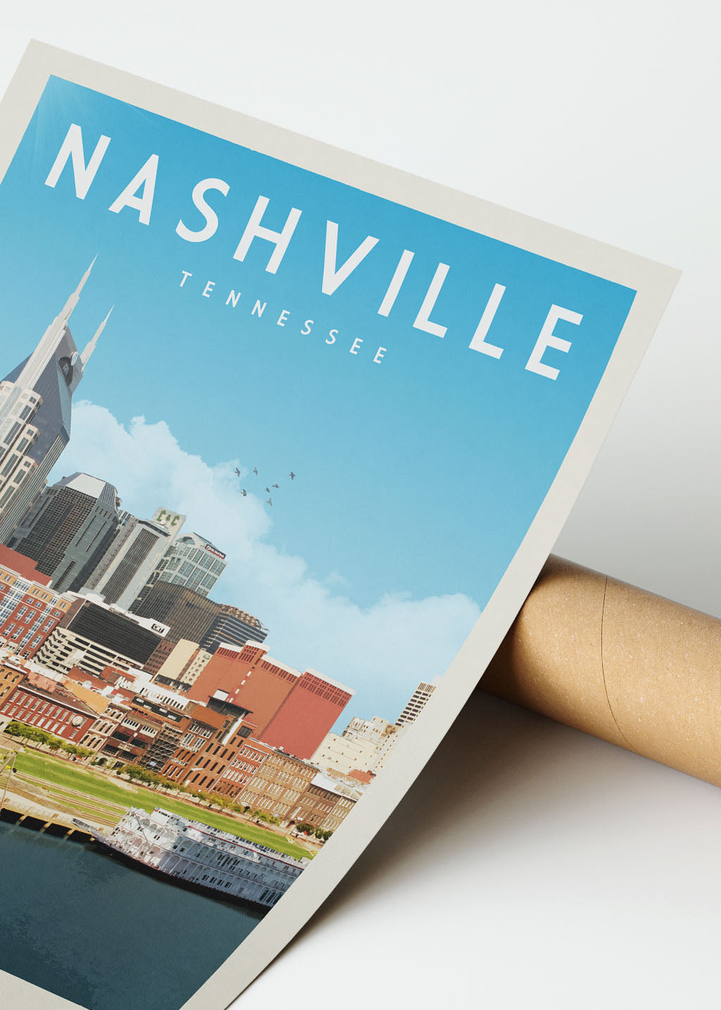 Nashville, Tennessee - Vintage Travel Print - Vintaprints