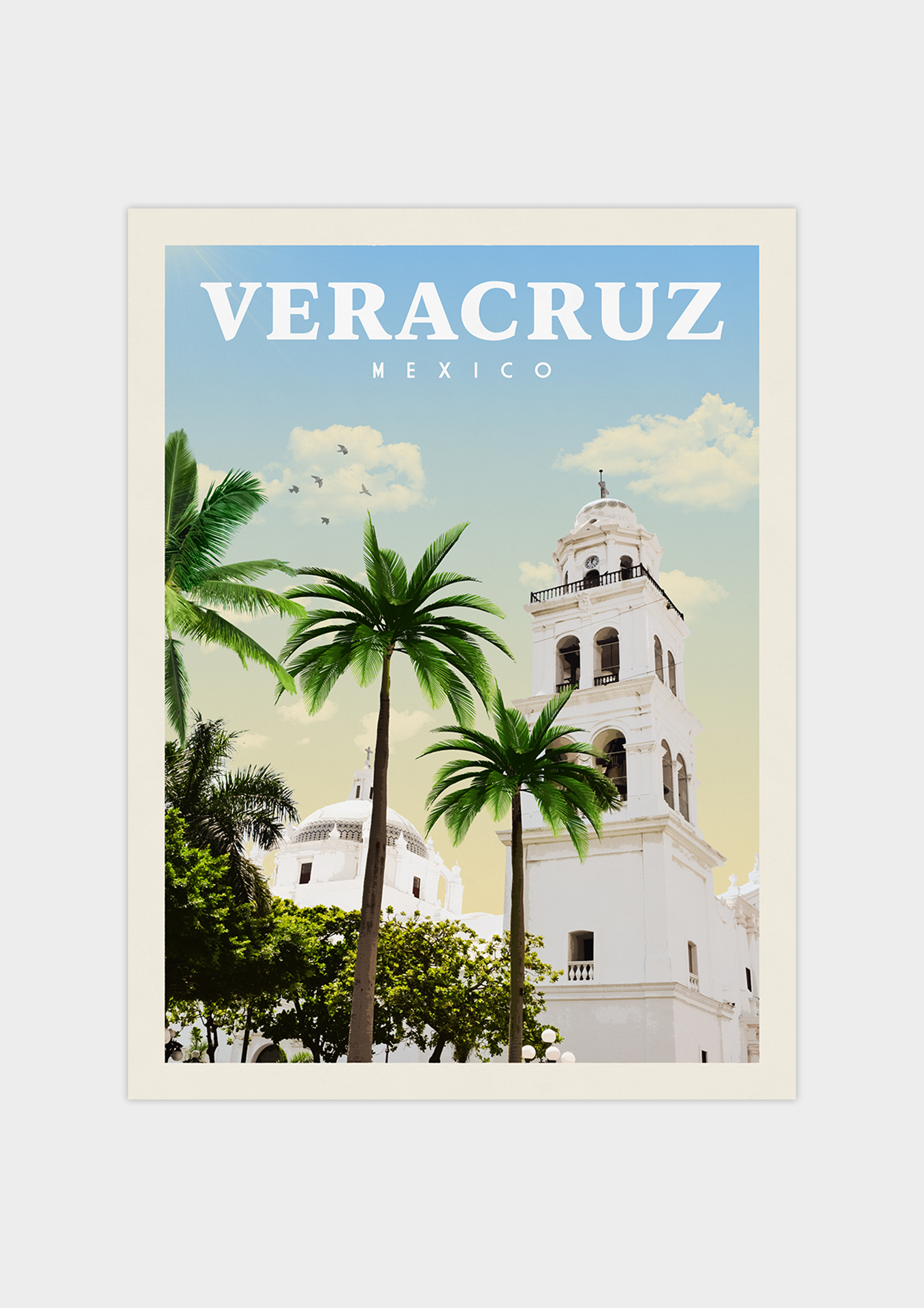Veracruz, Mexico - Vintage Travel Print