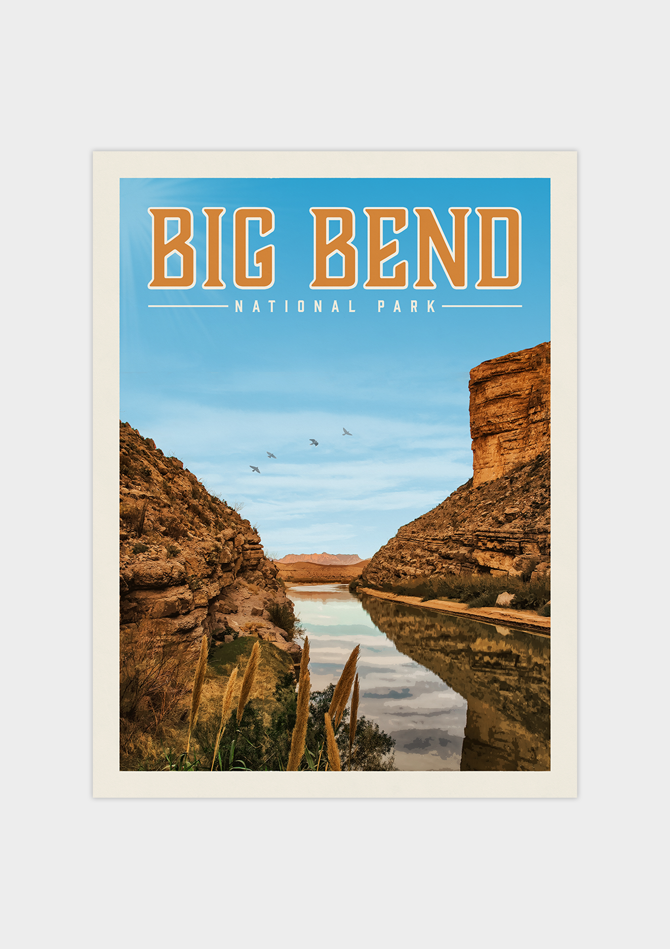 Big Bend National Park - Vintage Travel Print