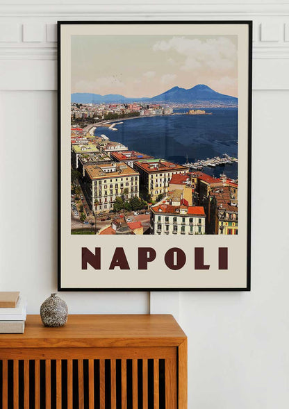 Naples, Italy - Vintage Travel Poster