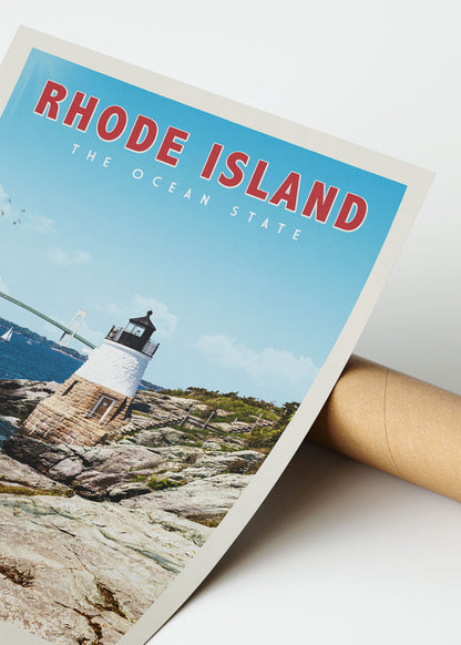 Rhode Island - Vintage Travel Print