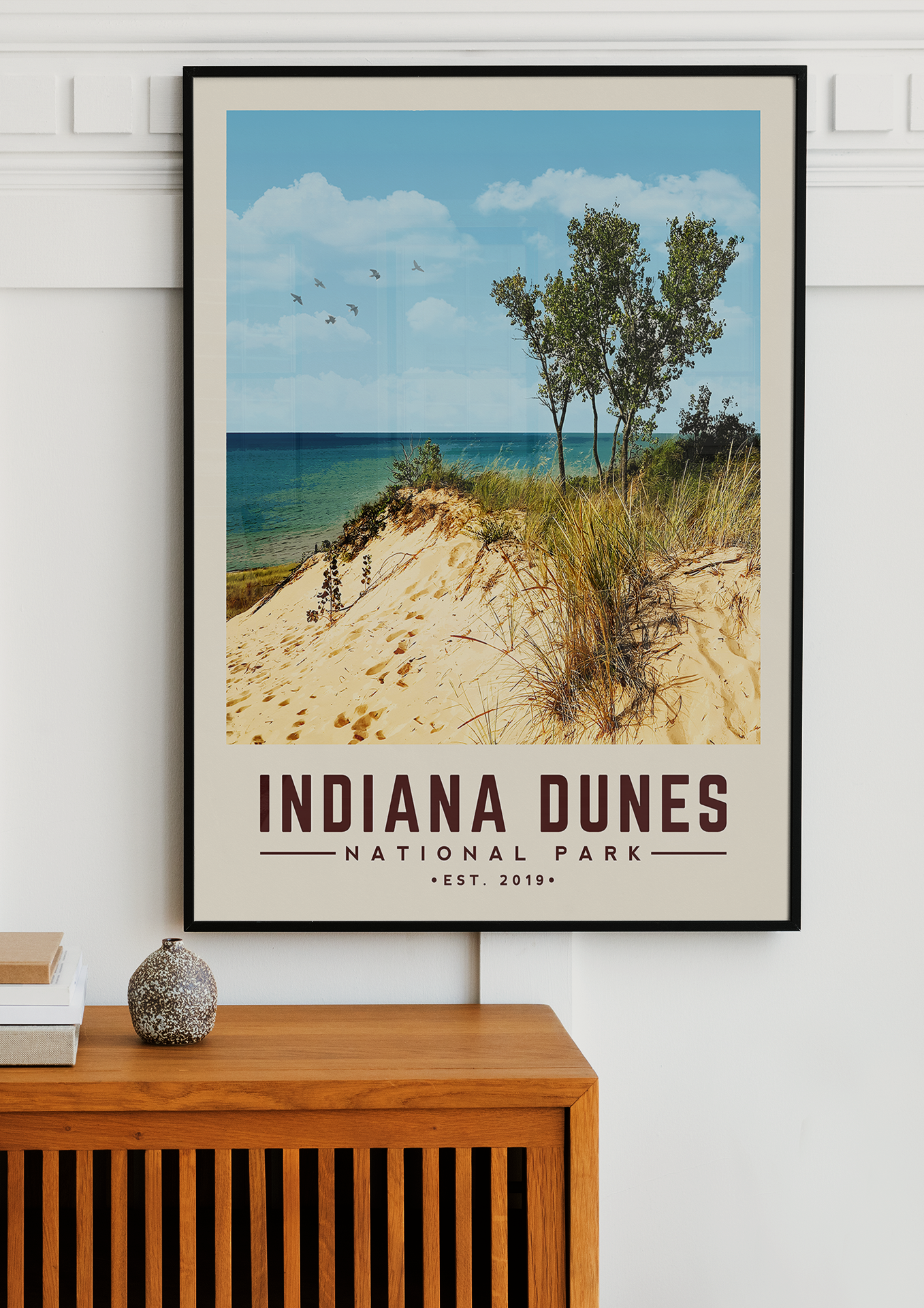 Indiana Dunes National Park - Minimalist Travel Print