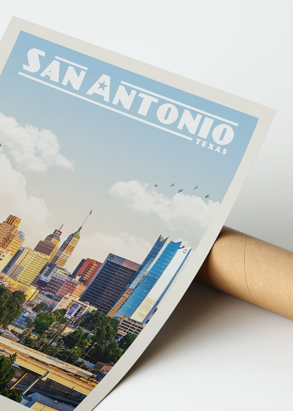 San Antonio, Texas - Vintage Travel Print - Vintaprints