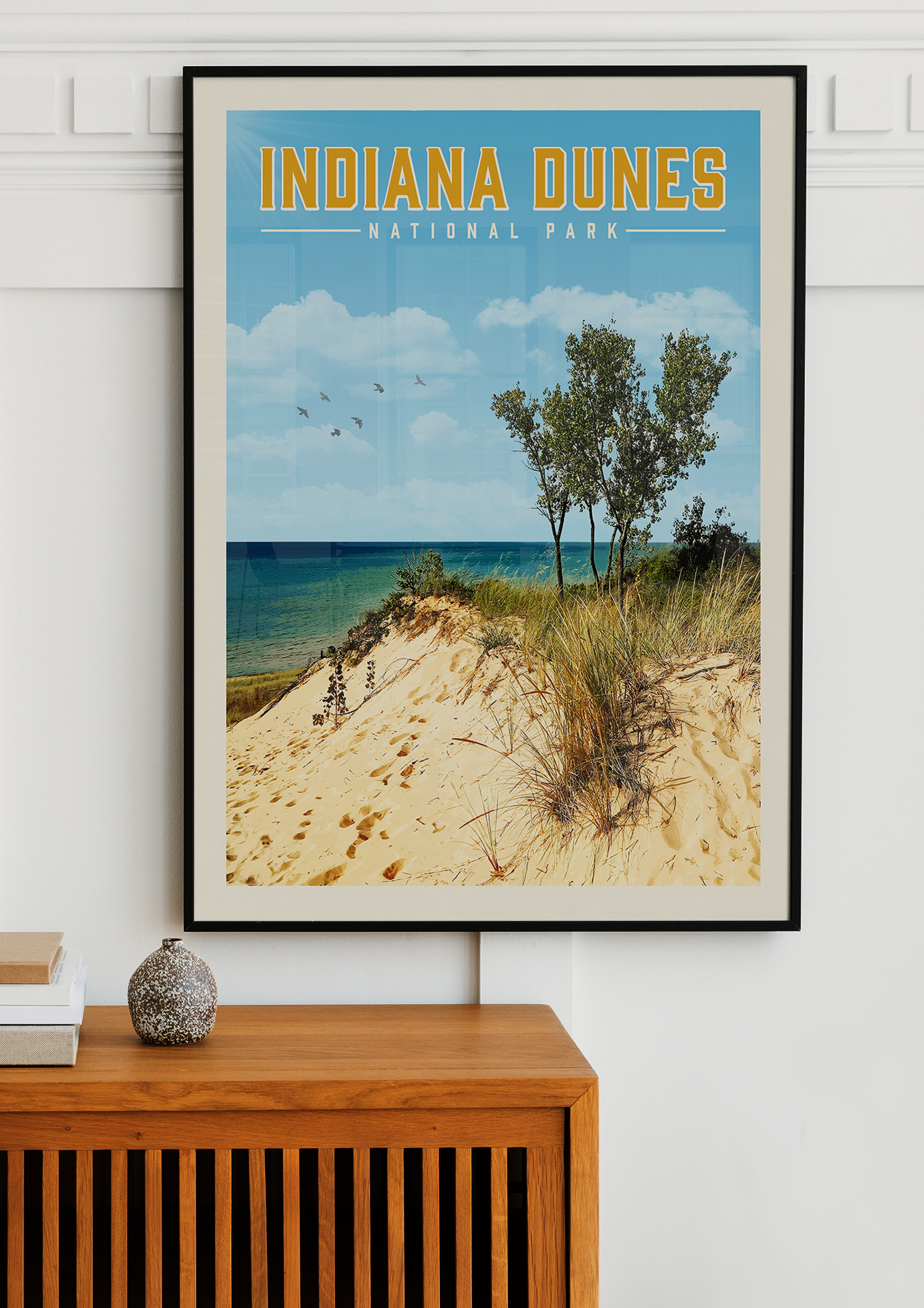 Indiana Dunes National Park - Vintage Travel Print