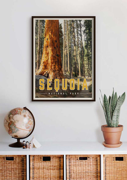 Sequoia National Park - Vintage Travel Print