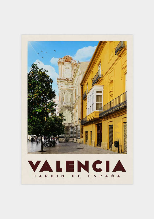 Valencia, Spain - Vintage Travel Poster