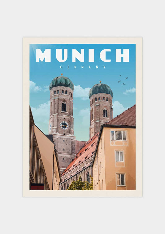 Munich, Germany - Vintage Travel Poster