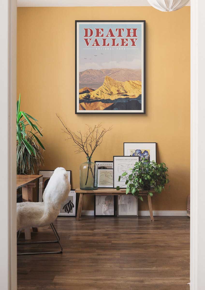 Death Valley Vintage National Park Poster