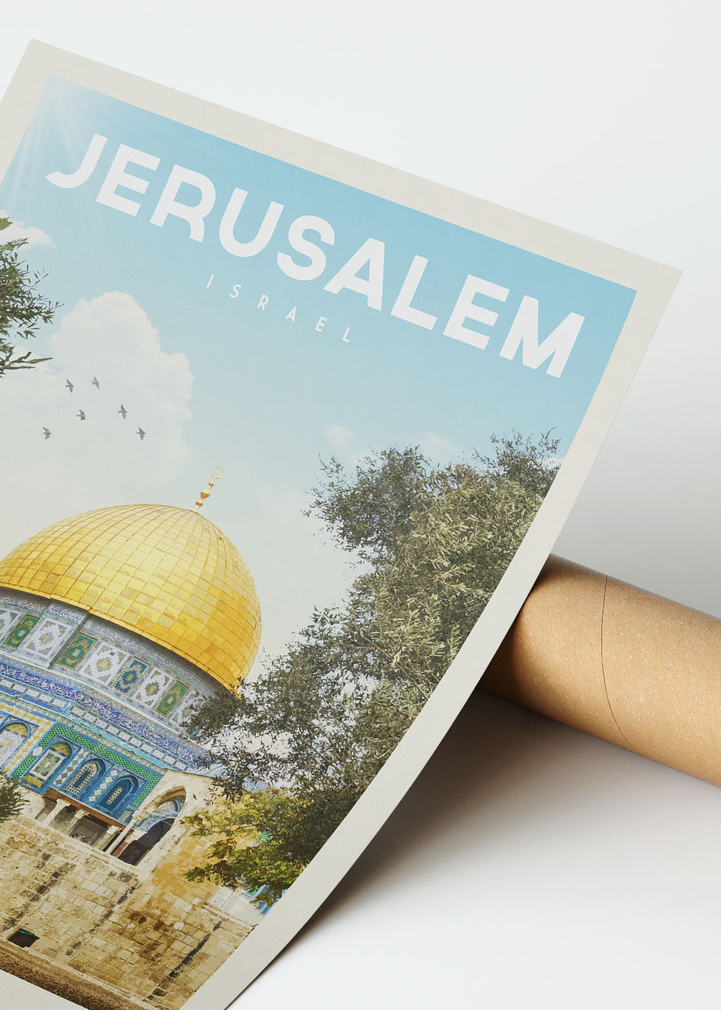 Jerusalem, Israel - Vintage Travel Print