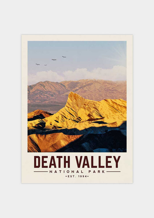 Death Valley Minimalist National Park Poster | Vintaprints