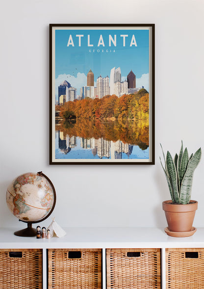 Atlanta, Georgia - Vintage Travel Print - Vintaprints