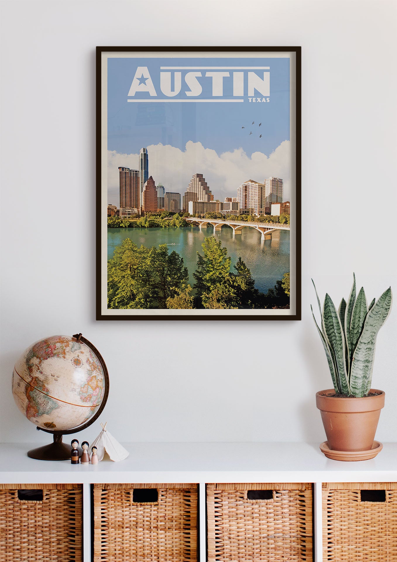 Austin, Texas - Vintage Travel Print - Vintaprints