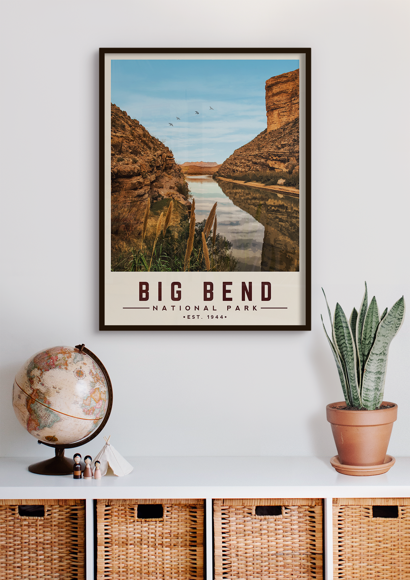 Big Bend Minimalist National Park Poster