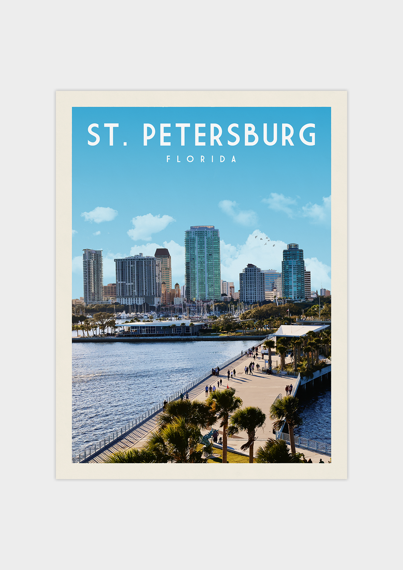 St. Petersburg, Florida Vintage Wall Art Travel Poster | Vintaprints
