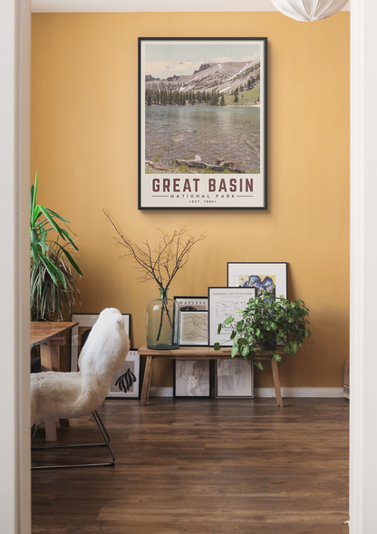 Great Basin Minimalist National Park Poster