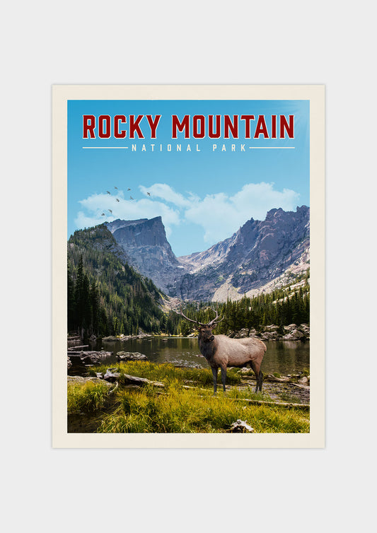 Rocky Mountain Vintage National Park Poster | Vintaprints