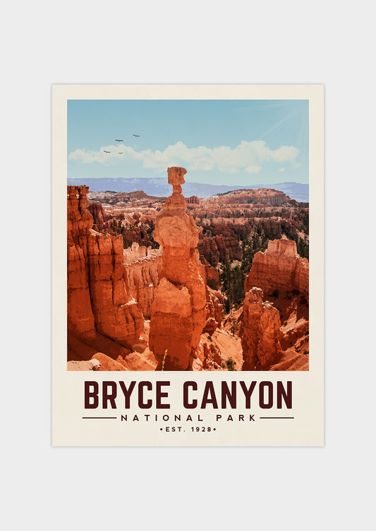Bryce Canyon Minimalist National Park Poster | Vintaprints