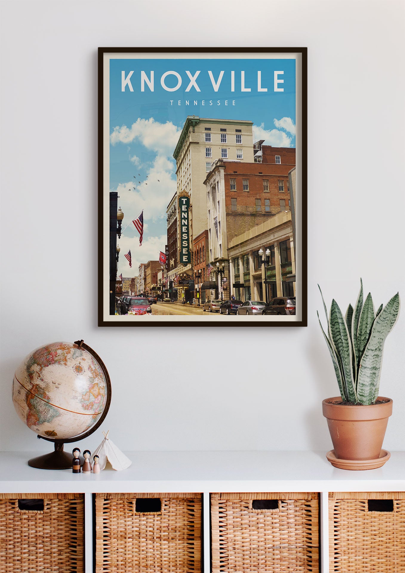 Knoxville, Tennessee - Vintage Travel Print - Vintaprints