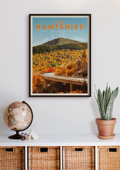 New Hampshire - Vintage Travel Poster