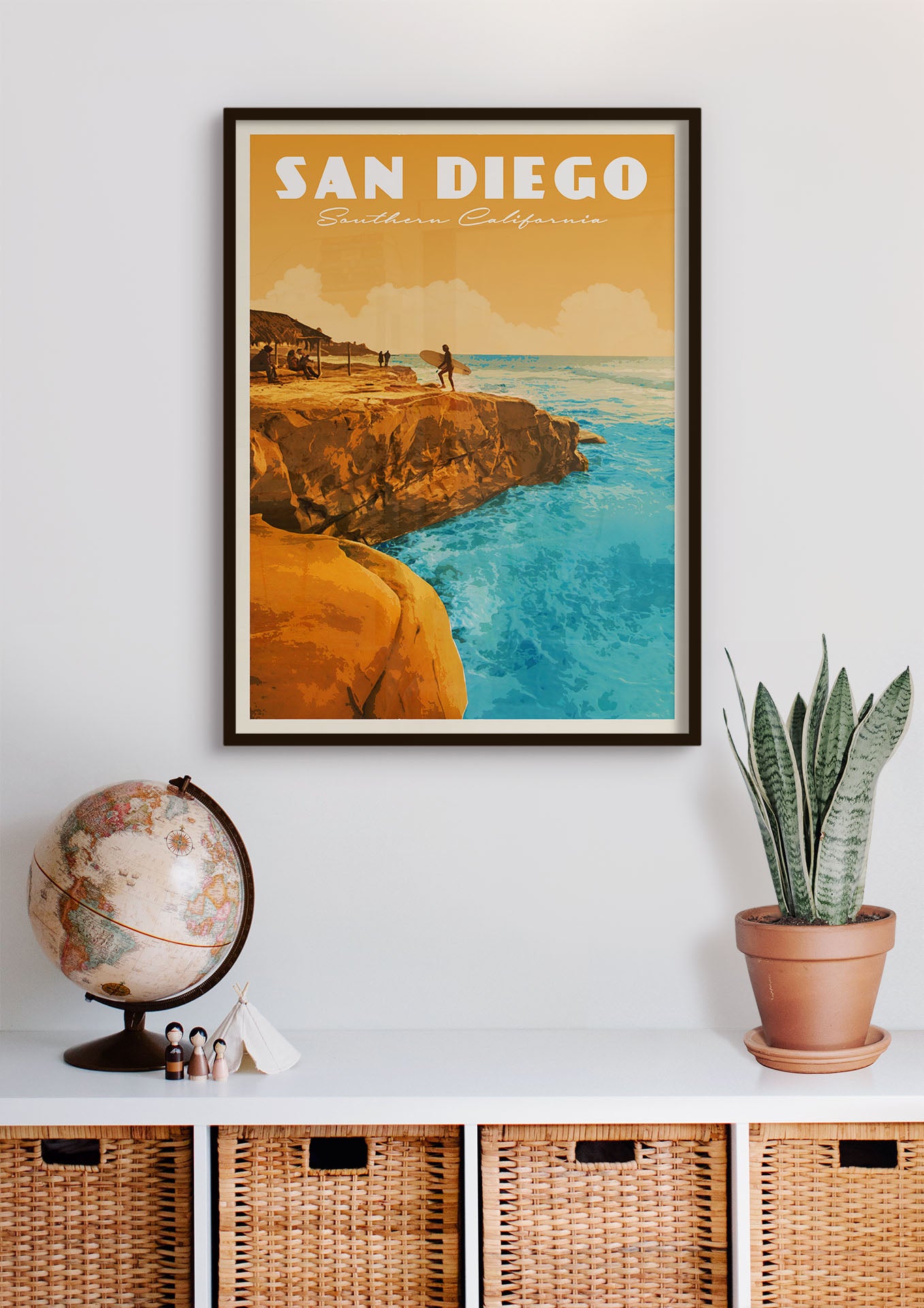 San Diego, California Vintage Wall Art Travel Poster | Vintaprints