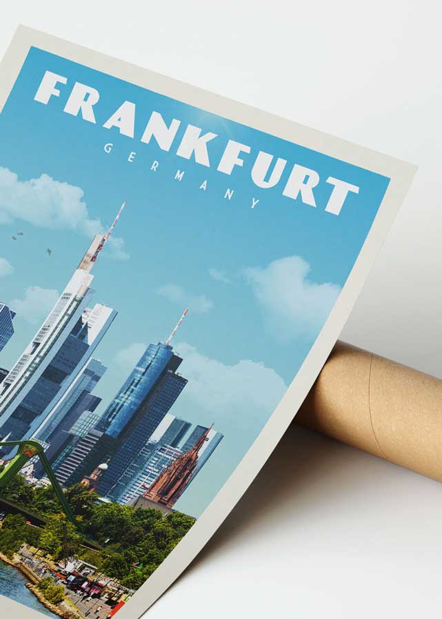 Frankfurt, Germany - Vintage Travel Print - Vintaprints